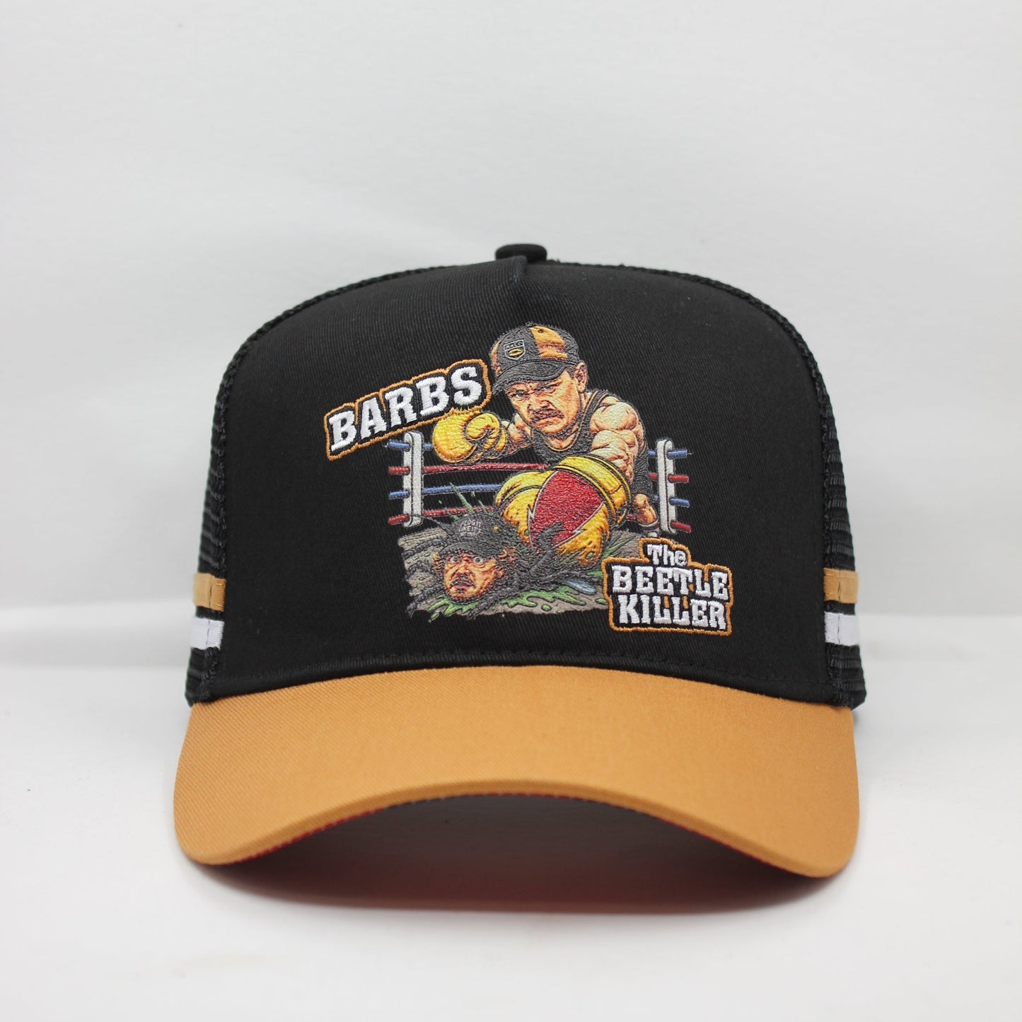 BARBS THE BEETLE KILLER TRUCKER CAP