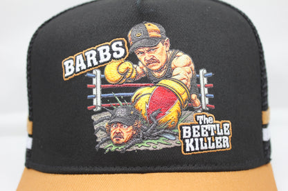 BARBS THE BEETLE KILLER TRUCKER CAP