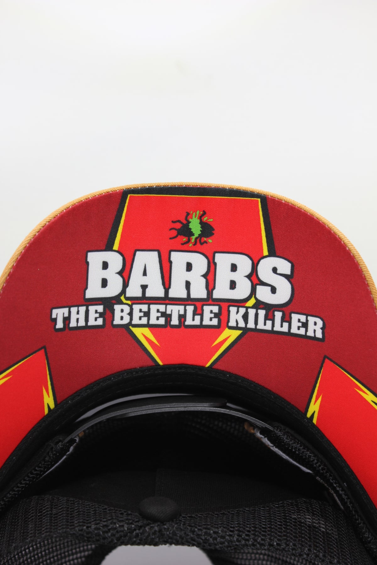 BARBS THE BEETLE KILLER TRUCKER CAP
